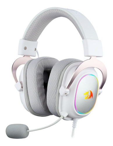 Headset Gamer Rgb Redragon Zeus X Branco Entrega Hoje Sp