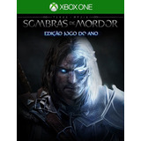 Terra-média Sombras De Mordor Xbox -  25 Dígitos (envio Já)