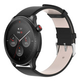 Correa De Piel Lisa Premium Compatible Con Amazfit Gtr 4