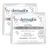 Pack 2 Dermaglós Ultra Volumen + Estructura Máscara De Tela