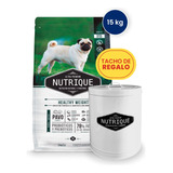 Alimento Nutrique Healthy Weight Dog Perro 15 Kg + Tacho