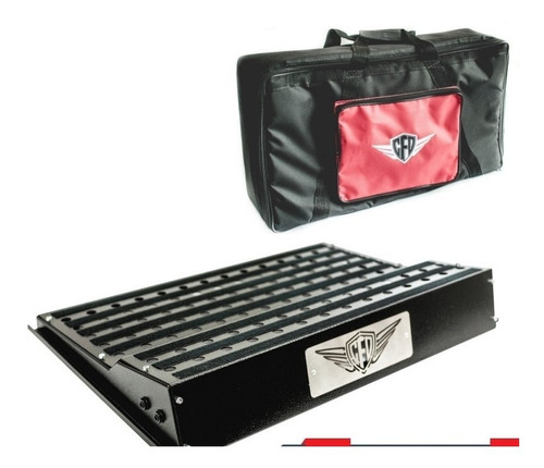 Pedalboard Creationfd Duocase 60x40cm Com Bag E Elétrica