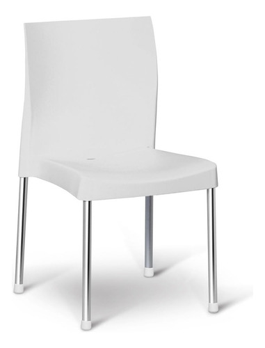 Cadeira Cromo Colors Cozinha E Restaurante Branco