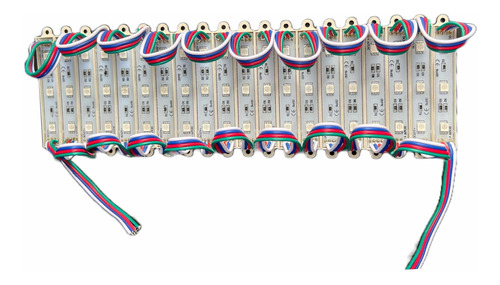 100 Modulos Smd De 3 Leds Rgb 5050, Impermeable, Brillantes.