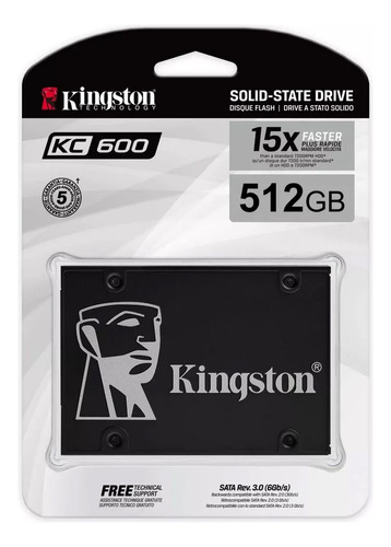 Disco Solido Sata Ssd Kingston Kc600 512gb