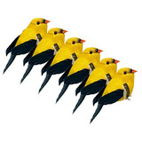 6 Pájaros Artificiales Pequeños De 3.3  Pájaros Amar...
