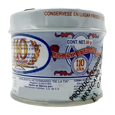 Ungüento Veterinario De La Tía Pomada 60 G Chico | MercadoLibre