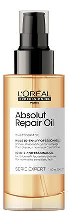  L'oréal Professionnel Suero Reparador De Cabello Dañado 90 Ml Absolut Repair Gold