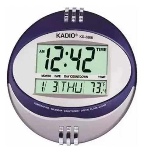 Reloj Digital De Pared Temperatura Fecha 