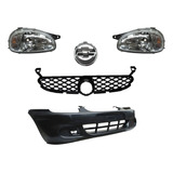 Kit Chevy 01 - 03 Fascia Delantera Faros Parrilla Y Emblema