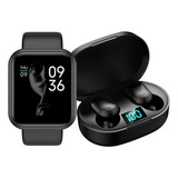 Relógio Smartwatch D20  +  Fone De Ouvido Bluetooth 5.0 Nfe