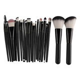 Set Profesional De Brochas De Maquillaje Negras De 22 Piezas