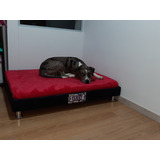 Base Cama + Colchón Para Mascotas  En Espuma  120x90cm