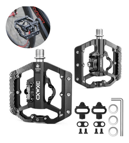 Pedal De Bicicleta Multiusos De Doble Plataforma Mountain Pe