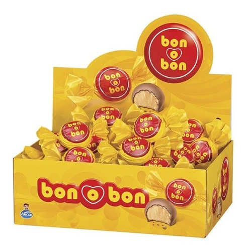 Bon O Bon Chocolate Oblea Rellena Arcor Caja De 30 Unidades