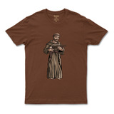 Camiseta Unissex De Algodão Católica São Francisco De Assis