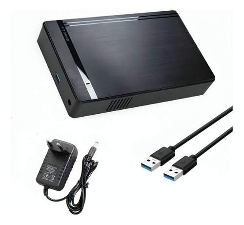 Cofre Disco Duro 3.5 Usb 3.0 Horizontal Sata, Color Negro. 