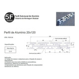 Kit De Perfil De Alumínio Estrutural Base 40x80x605mm