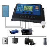 Controlador Carga Painel Solar 30a Usb 12/24v Pwm