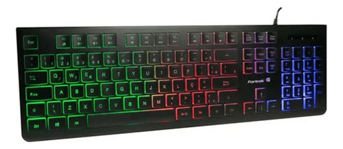 Teclado Multimídia Gamer Fortrek Black Eagle Rgb Abnt2 Usb