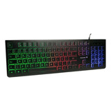 Teclado Gamer Multimídia Fortrek Black Eagle Abnt2 Rgb Cor De Teclado Preto Idioma Português Brasil