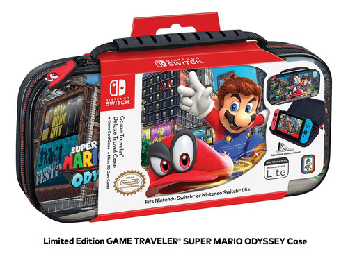 Case Estojo Mario Deluxe Hard Nintendo Switch Oled Original