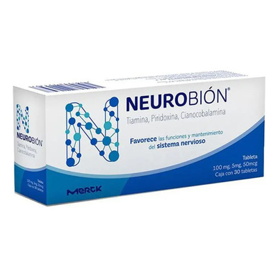 Neurobion Tabletas 100 Mg\u002F5 Mg\u002F50 Mcg, 30 Tabletas | Envío gratis