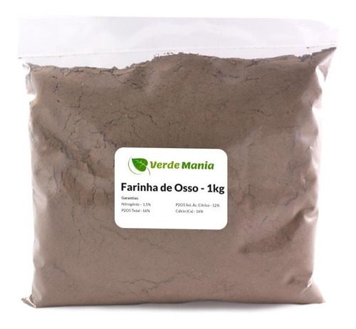 Farinha De Osso 1kg - Adubo Orgânico Para Plantas