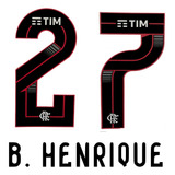 Kit Estampas Flamengo 2024 Of2 Nome E Número - Thermocolante