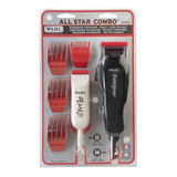 Maquina Whal All Star Color Negro Con Rojo