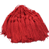 Franjas De Seda Tassel Pinjentes 100 Unidades Cor Vermelho