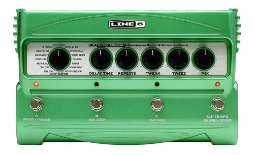 Line 6 Stompbox Modeler Delay Stompbox Modeling Dl4 - Verde