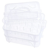 New Brothread Caja/organizador De Almacenamiento Transparent