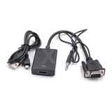 Convertidor Vga A Hdmi Con Audio Plug And Play