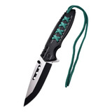 Cuchillo Navaja Semiautomática Para  Supervivencia Camping 