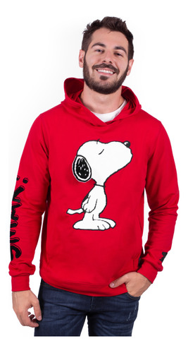 Sudadera Roja Unisex Snoopy Smak! - American Level