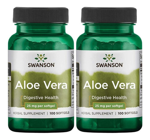 Aloe Vera Capsulas Blandas 200:1 Potente Pack2x Envio Gratis