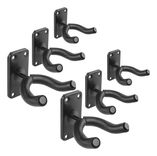 Flexzion Ganchos De Pared Para Guitarra (paquete De 6) ' Sop