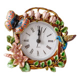 Pewery Mini Reloj De Mesa Decorativo, Reloj Analogico Silenc