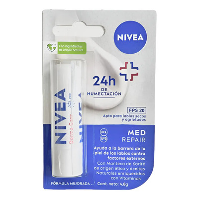 Protector Labial Humectante Nivea Derma Care Fps20 4.8g | MercadoLibre
