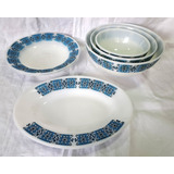 Lote De 3 Bowl 2 Platos Fuente Termo Rey Brasil Opalina B45