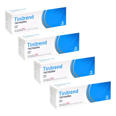 Tretinoína 30 G 0.05% Elimina Manchas Acné Arrugas 4 Pack | Envío gratis