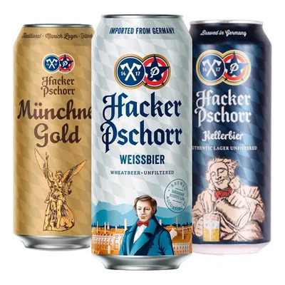 Cerveza Alemana Hacker Pschorr 500 Ml - 6 Pack | Envío gratis