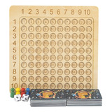 Wooden 99 Multiplication Board With Dice |wood