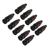 Conectores Metalicos Para Canon Xlr Plug O Jack 10 Piezas