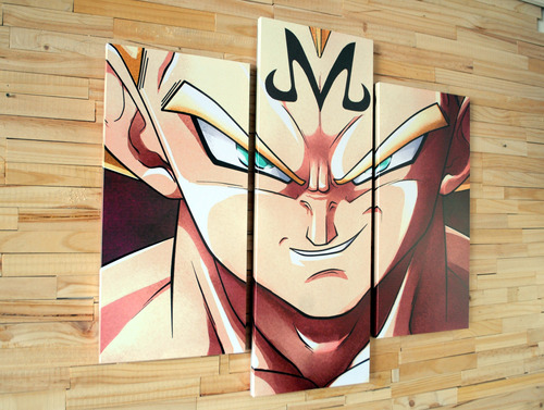  Triptico De Vegeta 90x80cm Con Bastidor De Madera.