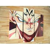  Triptico De Vegeta 90x80cm Con Bastidor De Madera.