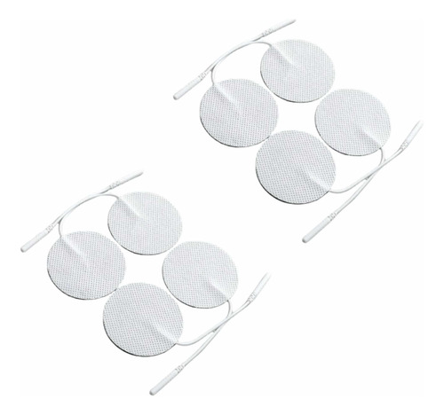 8 Electrodos Adhesivos 3x3 Cm Redondos Faciales Terapia Tens