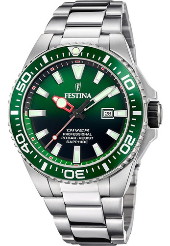 Reloj Festina Hombre Diver Acero Buceo Zafiro 200m F20663.2