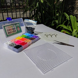 Pack Inicial Hama Beads / Artkal , 15 Colores 2300 Beads 5mm